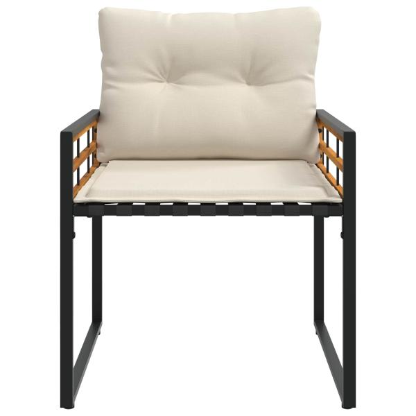 Gartenmöbel Set mit Kissen 4 pcs Creme