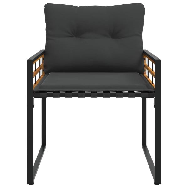 Gartenmöbel Set mit Kissen 4 pcs Blassgrau