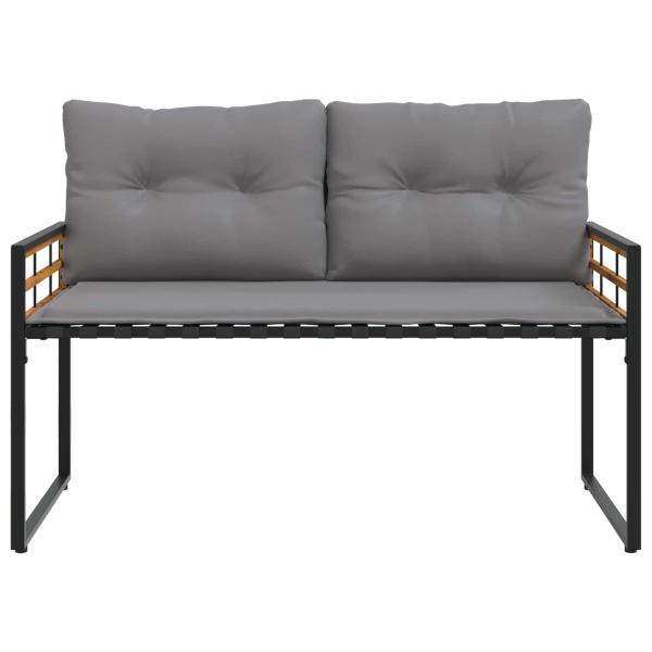 ARDEBO.de - Gartenmöbel Set mit Kissen 4 pcs Hellgrau