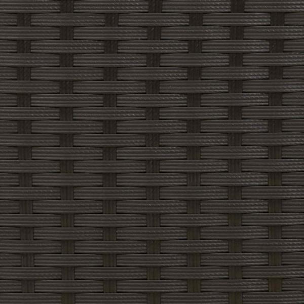 Möbelsets mit Kissen 3 pcs Schwarz und Cremeweiß Rattan