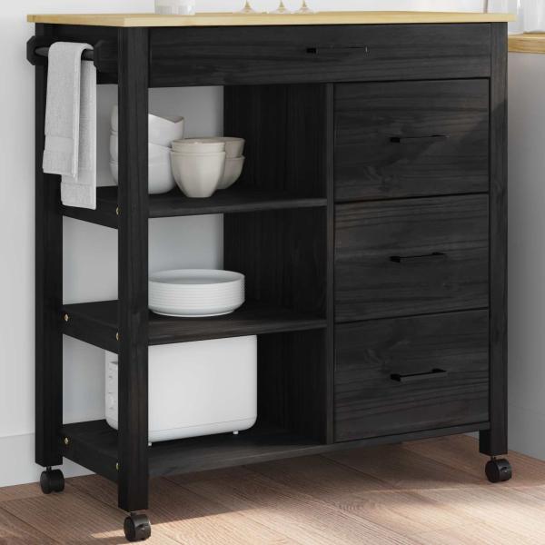 Küchentrolley Schwarz