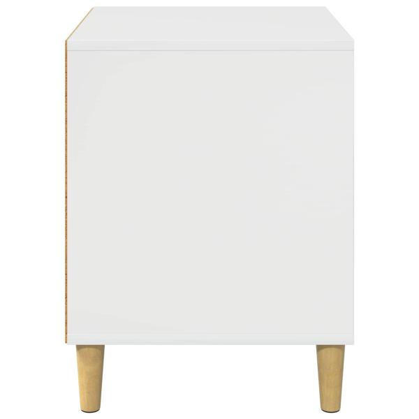 Katzenhaus Glänzend Weiß 42,5 x 40 x 52,5 cm Holzwerkstoff