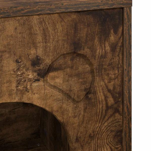 Katzenhaus Geräucherte Eiche 42,5 x 40 x 52,5 cm Holzwerkstoff