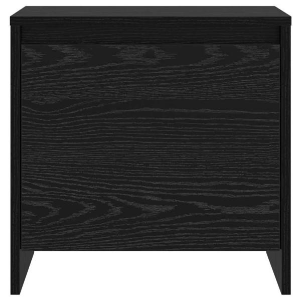 Nachttisch Schwarz Eichen-Optik 45 x 34 x 44,5 cm Holzwerkstoff