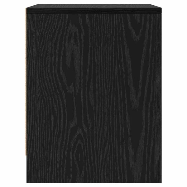 Nachttisch Schwarz Eichen-Optik 45 x 34 x 44,5 cm Holzwerkstoff