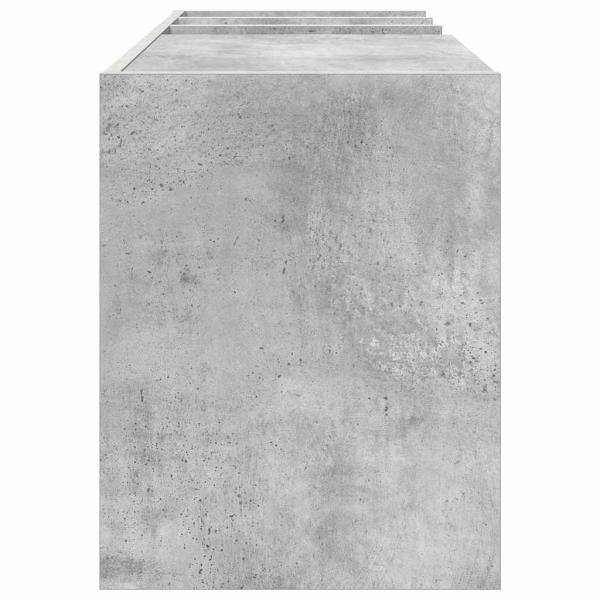 Schallplattenschrank Beton Grau 78,5 x 35 x 45 cm Holzwerkstoff
