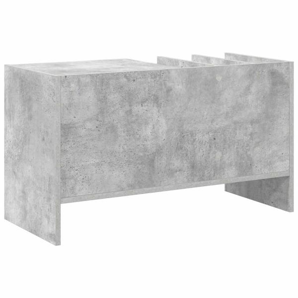 Schallplattenschrank Beton Grau 78,5 x 35 x 45 cm Holzwerkstoff