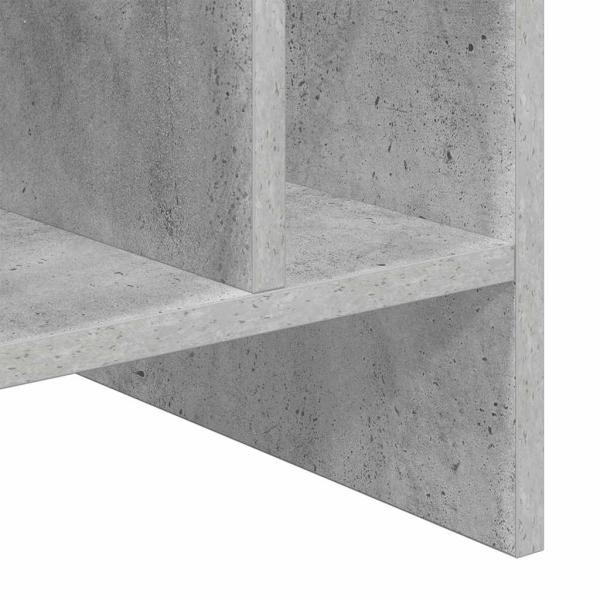 Schallplattenschrank Beton Grau 78,5 x 35 x 45 cm Holzwerkstoff