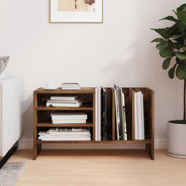 Schallplattenschrank Geräucherte Eiche 78,5 x 35 x 45 cm