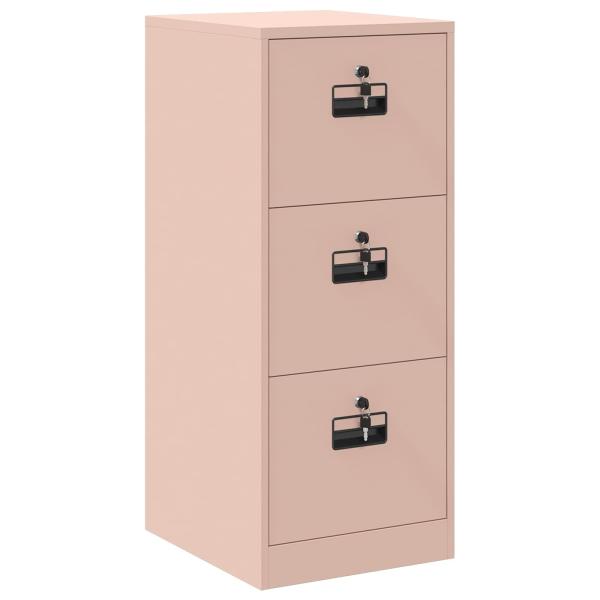Aktenschrank Rosa 44 x 50 x 106,5 cm Kaltgewalzter Stahl