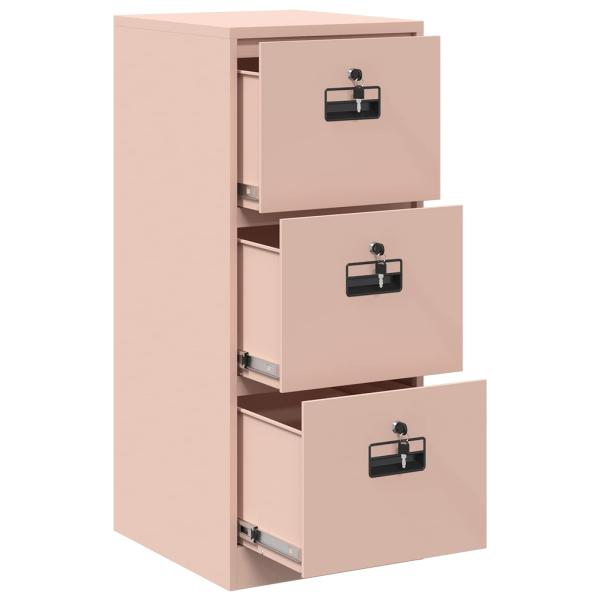 Aktenschrank Rosa 44 x 50 x 106,5 cm Kaltgewalzter Stahl