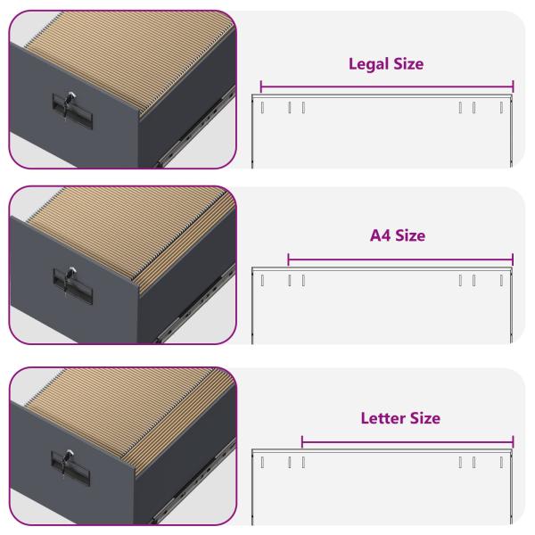 Aktenschrank Anthrazit 44 x 50 x 106,5 cm Kaltgewalzter Stahl