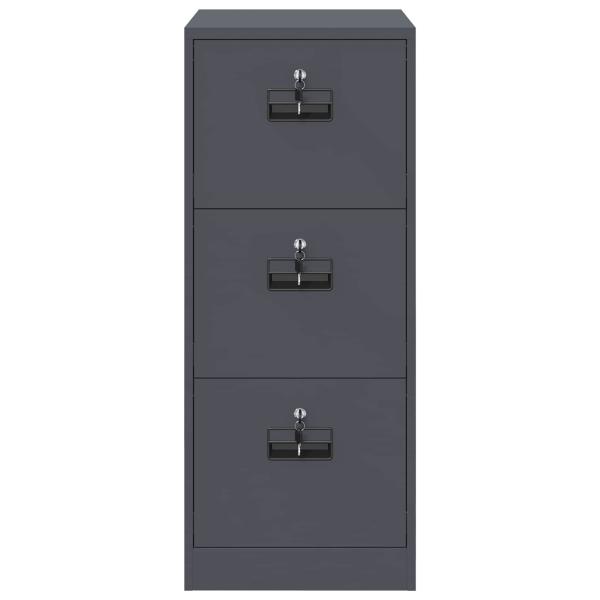 Aktenschrank Anthrazit 44 x 50 x 106,5 cm Kaltgewalzter Stahl