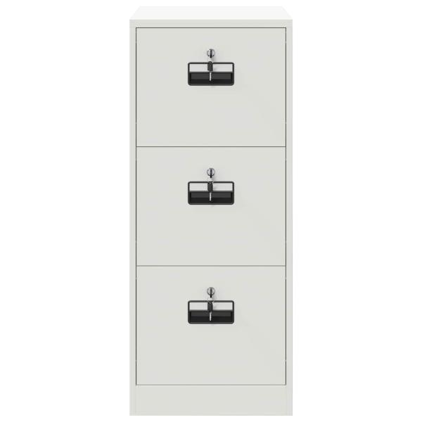 Aktenschrank Weiß 44 x 50 x 106,5 cm Kaltgewalzter Stahl