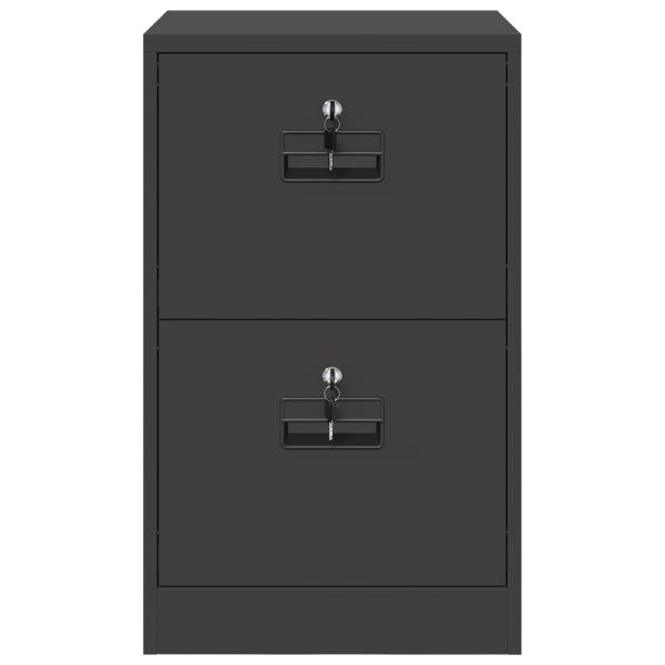 Aktenschrank Schwarz 44 x 50 x 106,5 cm Kaltgewalzter Stahl