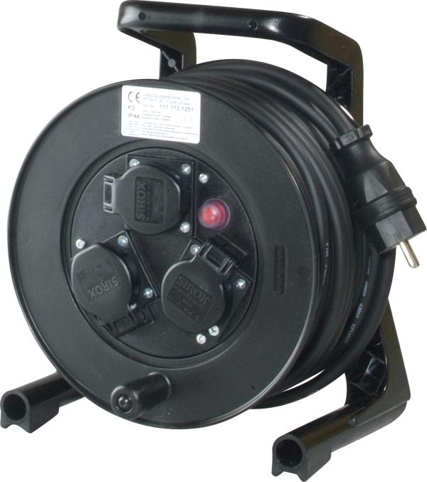 ARDEBO.de - JumboXS-Kabeltrommel 25m H07RN-F 3G1,5 qmm schwarz