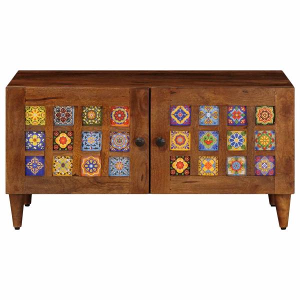 Couchtisch Braun 80 x 50 x 40 cm Massivholz Mango