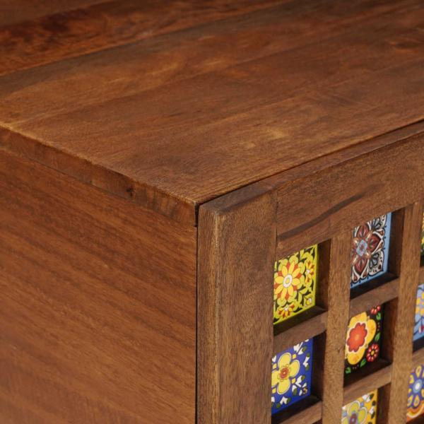 Couchtisch Braun 80 x 50 x 40 cm Massivholz Mango