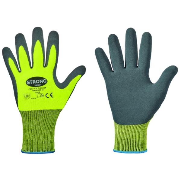 ARDEBO.de - Handschuh *FLEXTER* Gr. 10 100% Polyester, neongelb