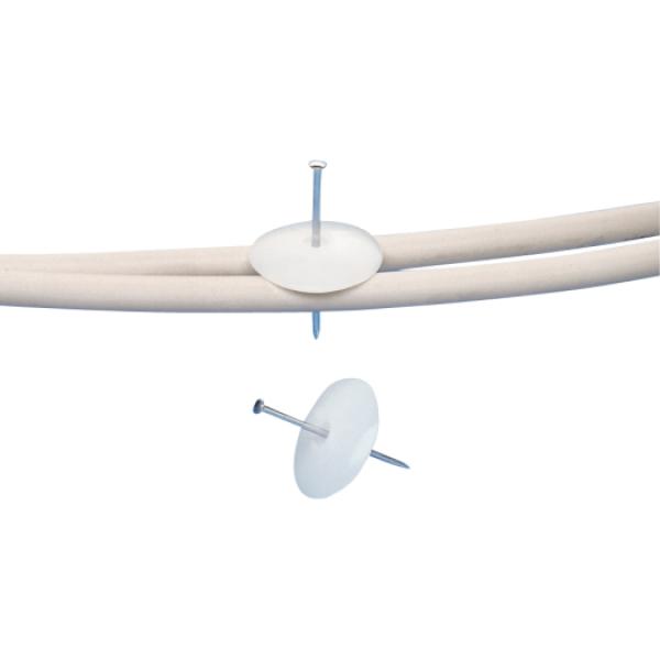 ARDEBO.de - Nagelscheibe 34mm mit Nagel 3,3x60mm gestiftet