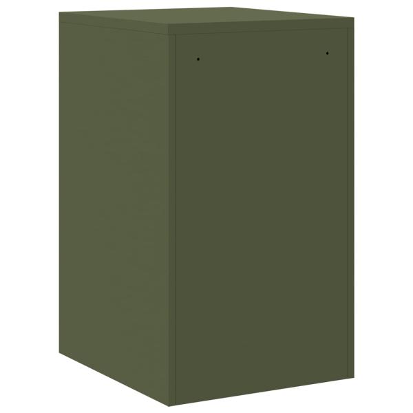 Aktenschrank Olive Grün 44 x 50 x 106,5 cm Kaltgewalzter Stahl