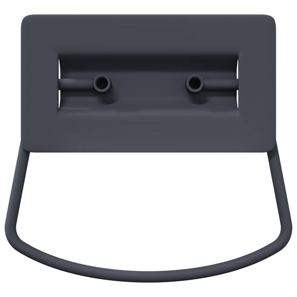 Schrankgriffe 12 pcs Anthrazit 85 x 45 mm Metall