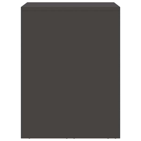 Wandschrank für die Garage mit Gasdrucklift-Tür Schwarz