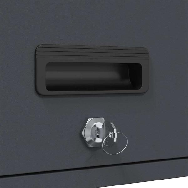 Wandschrank für die Garage mit Gasdrucklift-Tür Anthrazit