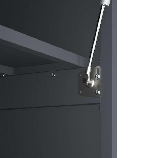 Wandschrank für die Garage mit Gasdrucklift-Tür Anthrazit