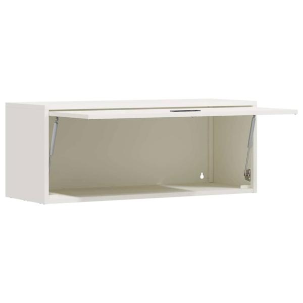 Wandschrank für die Garage mit Gasdrucklift-Tür Weiß