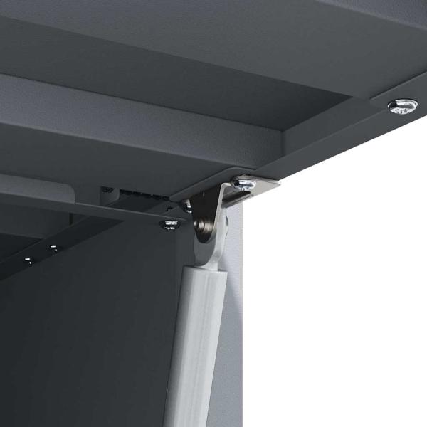 Wandschrank für die Garage mit Gasdrucklift-Tür Anthrazit