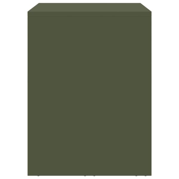 Wandschrank für die Garage mit Gasdrucklift-Tür Olivgrün