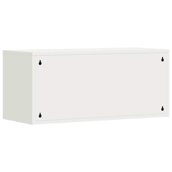 Wandschrank für die Garage mit Gasdrucklift-Tür Weiß