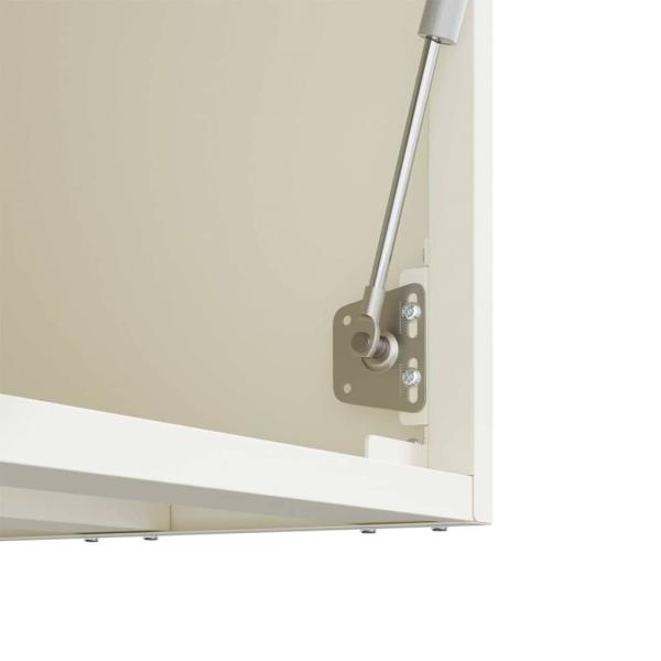 Wandschrank für die Garage mit Gasdrucklift-Tür Weiß