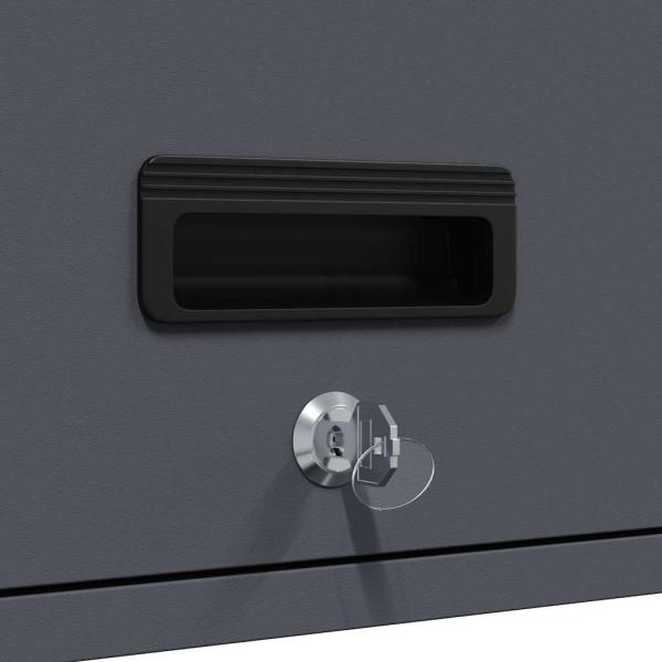 Wandschrank für die Garage mit Gasdrucklift-Tür Anthrazit