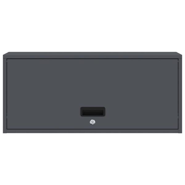 Wandschrank für die Garage mit Gasdrucklift-Tür Anthrazit