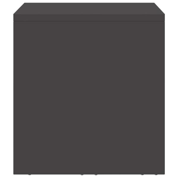 Wandschrank für die Garage mit Gasdrucklift-Tür Schwarz