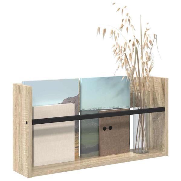 Magazinregal Sonoma-Eiche 60 x 12 x 30 cm Holzwerkstoff