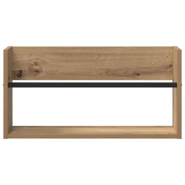 Magazinregal 2 pcs Artisan-Eiche 60 x 12 x 30 cm Holzwerkstoff