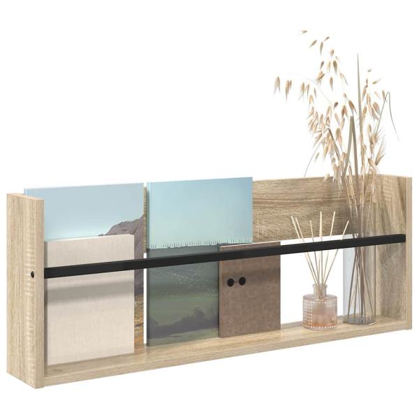 Magazinregal Sonoma-Eiche 80 x 12 x 30 cm Holzwerkstoff