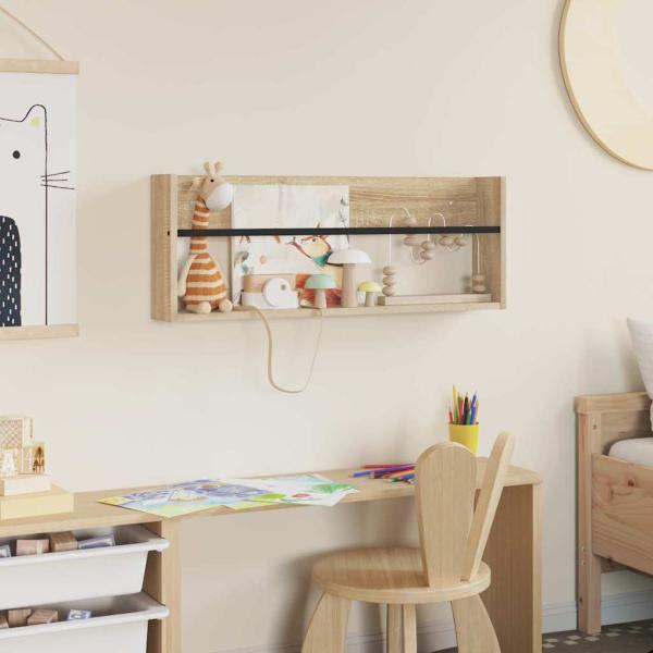 Magazinregal Sonoma-Eiche 80 x 12 x 30 cm Holzwerkstoff