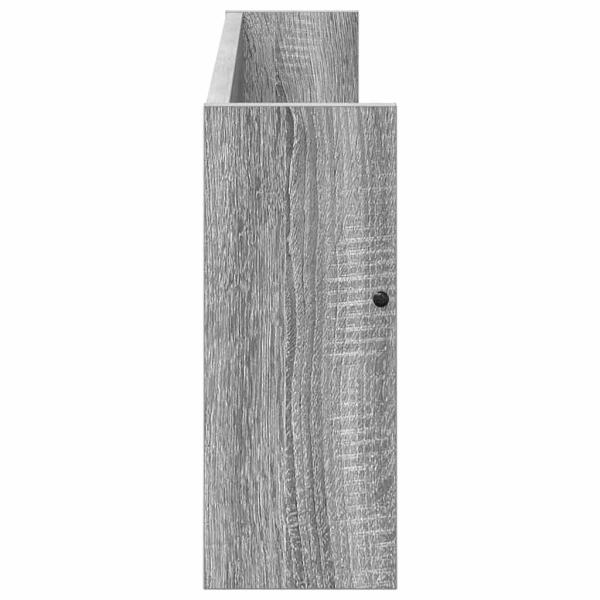Magazinregal 2 pcs Graues Sonoma 80 x 12 x 30 cm Holzwerkstoff
