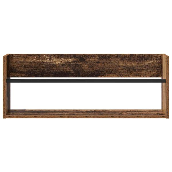 Magazinregal mit Regal Altholz 80 x 12 x 30 cm Holzwerkstoff