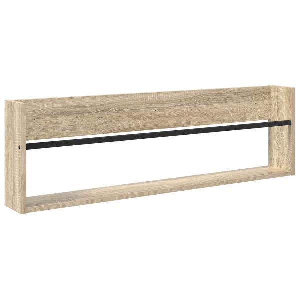 Magazinregal 2 pcs Sonoma-Eiche 100 x 12 x 30 cm Holzwerkstoff