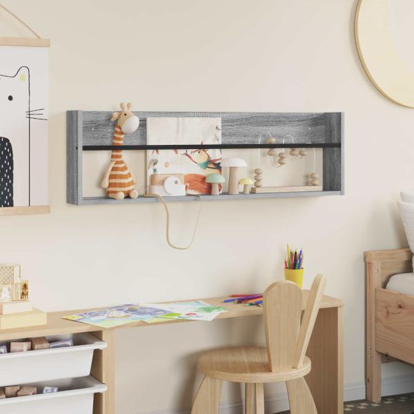 Magazinregal Graues Sonoma 100 x 12 x 30 cm Holzwerkstoff