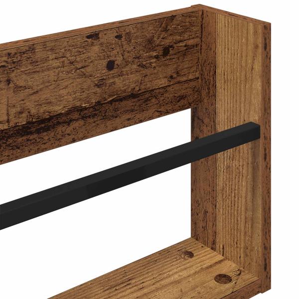 Magazinregal mit Regal Altholz 100 x 12 x 30 cm Holzwerkstoff