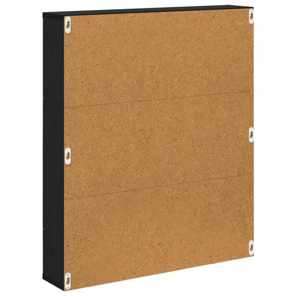 Magazinregal Schwarz Eichen-Optik 60 x 12 x 70 cm Holzwerkstoff