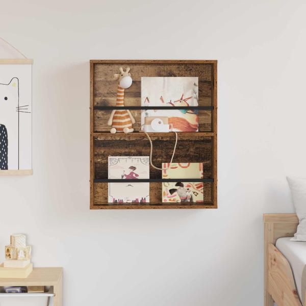 Magazinregal mit Regal Altholz 60 x 12 x 70 cm Holzwerkstoff