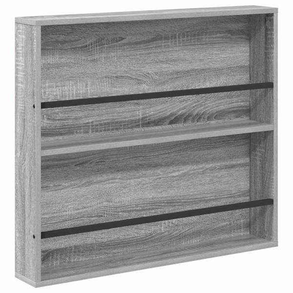 Magazinregal 2 pcs Graues Sonoma 80 x 12 x 70 cm Holzwerkstoff