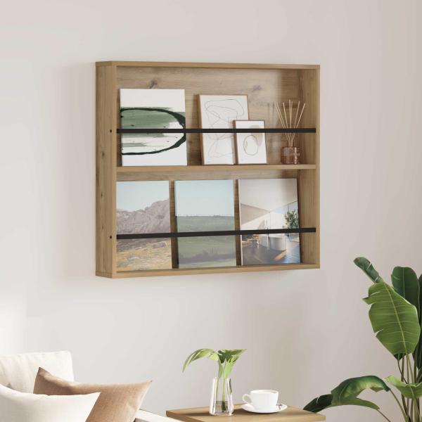 ARDEBO.de - Magazinregal Artisan-Eiche 80 x 12 x 70 cm Holzwerkstoff